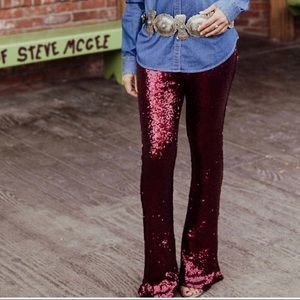 Sequin bell bottoms